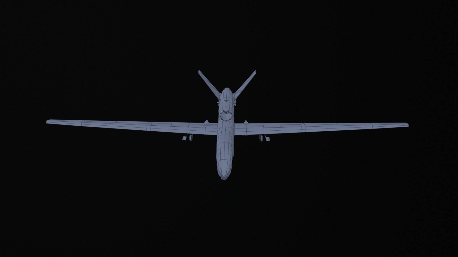 Asset - Army - RQ 4 Global Hawk - 3D MODEL Low-poly Low-poly 3D model_49