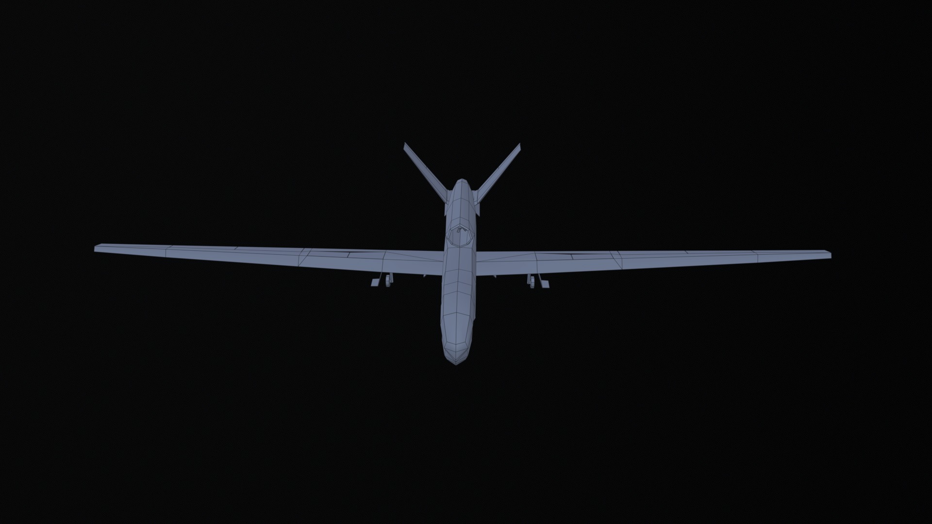 Asset - Army - RQ 4 Global Hawk - 3D MODEL Low-poly Low-poly 3D model_55