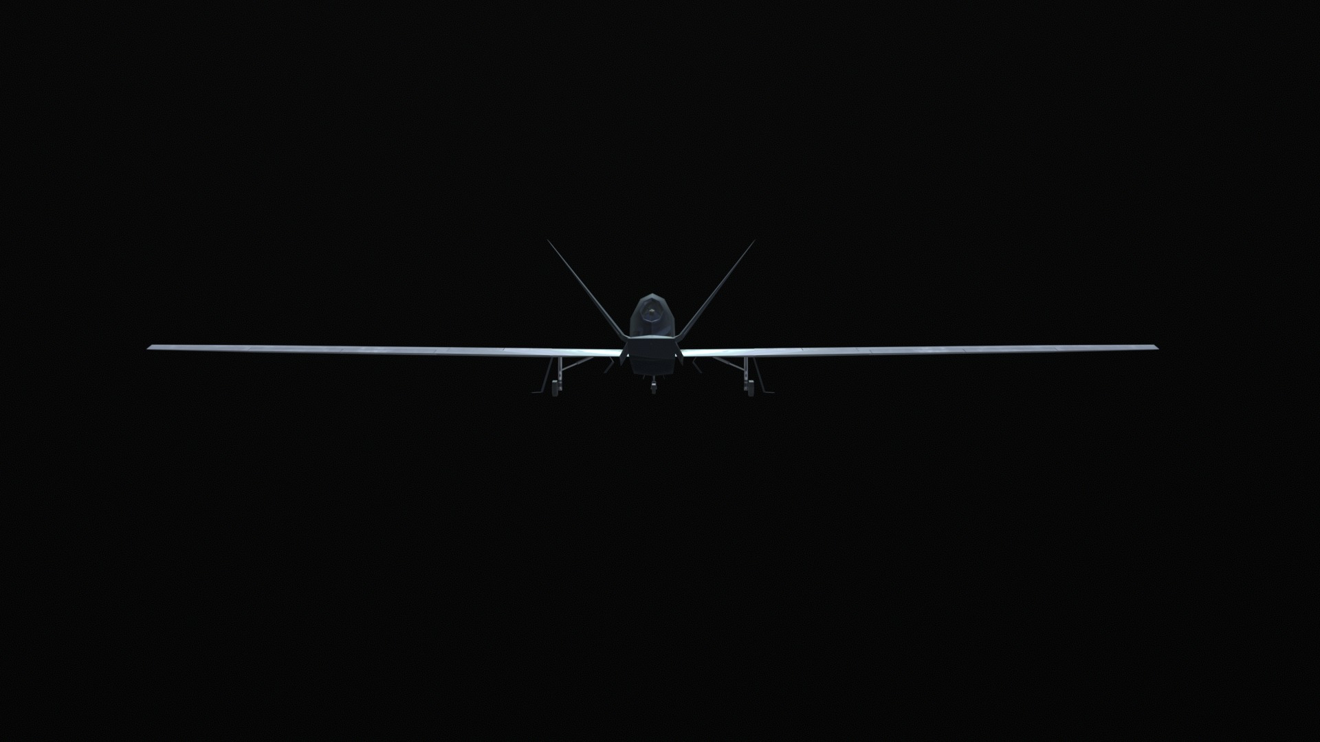 Asset - Army - RQ 4 Global Hawk - 3D MODEL Low-poly Low-poly 3D model_33