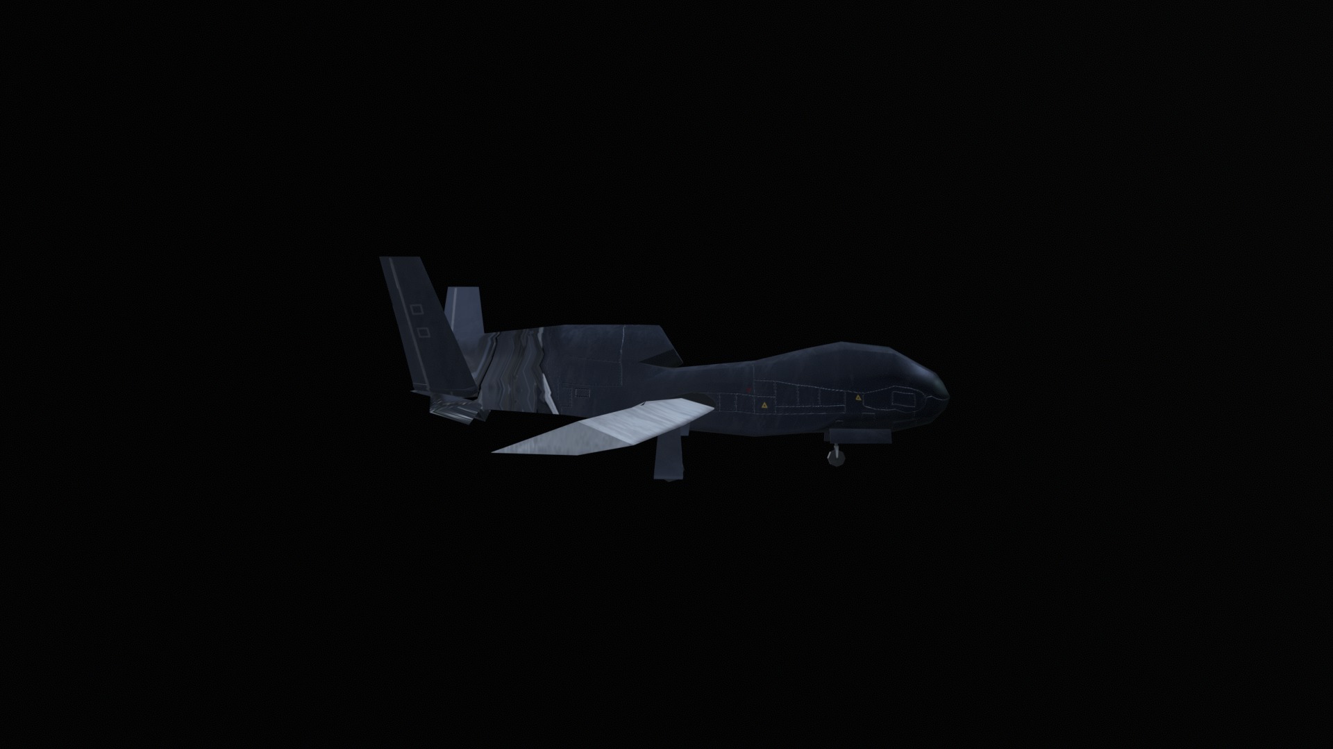 Asset - Army - RQ 4 Global Hawk - 3D MODEL Low-poly Low-poly 3D model_13