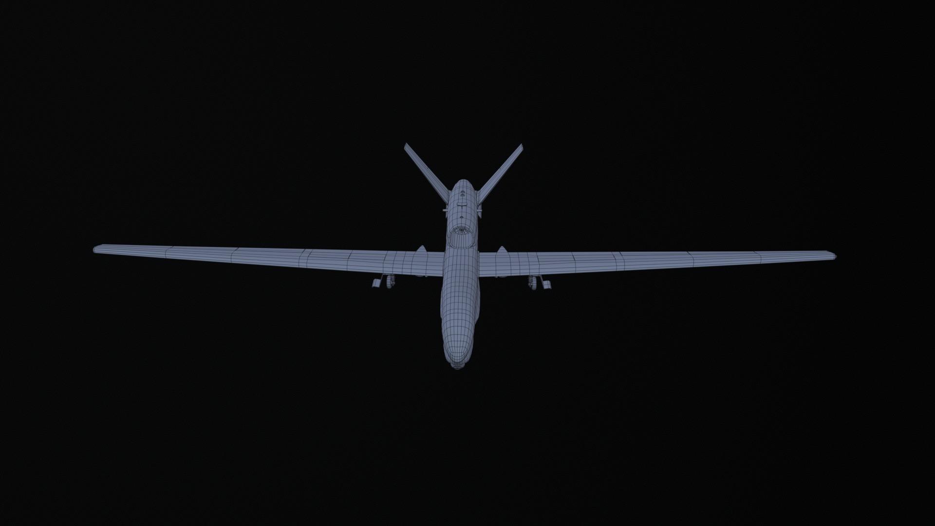 Asset - Army - RQ 4 Global Hawk - 3D MODEL Low-poly Low-poly 3D model_21