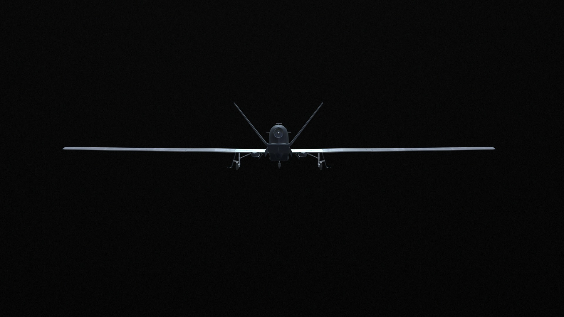 Asset - Army - RQ 4 Global Hawk - 3D MODEL Low-poly Low-poly 3D model_15