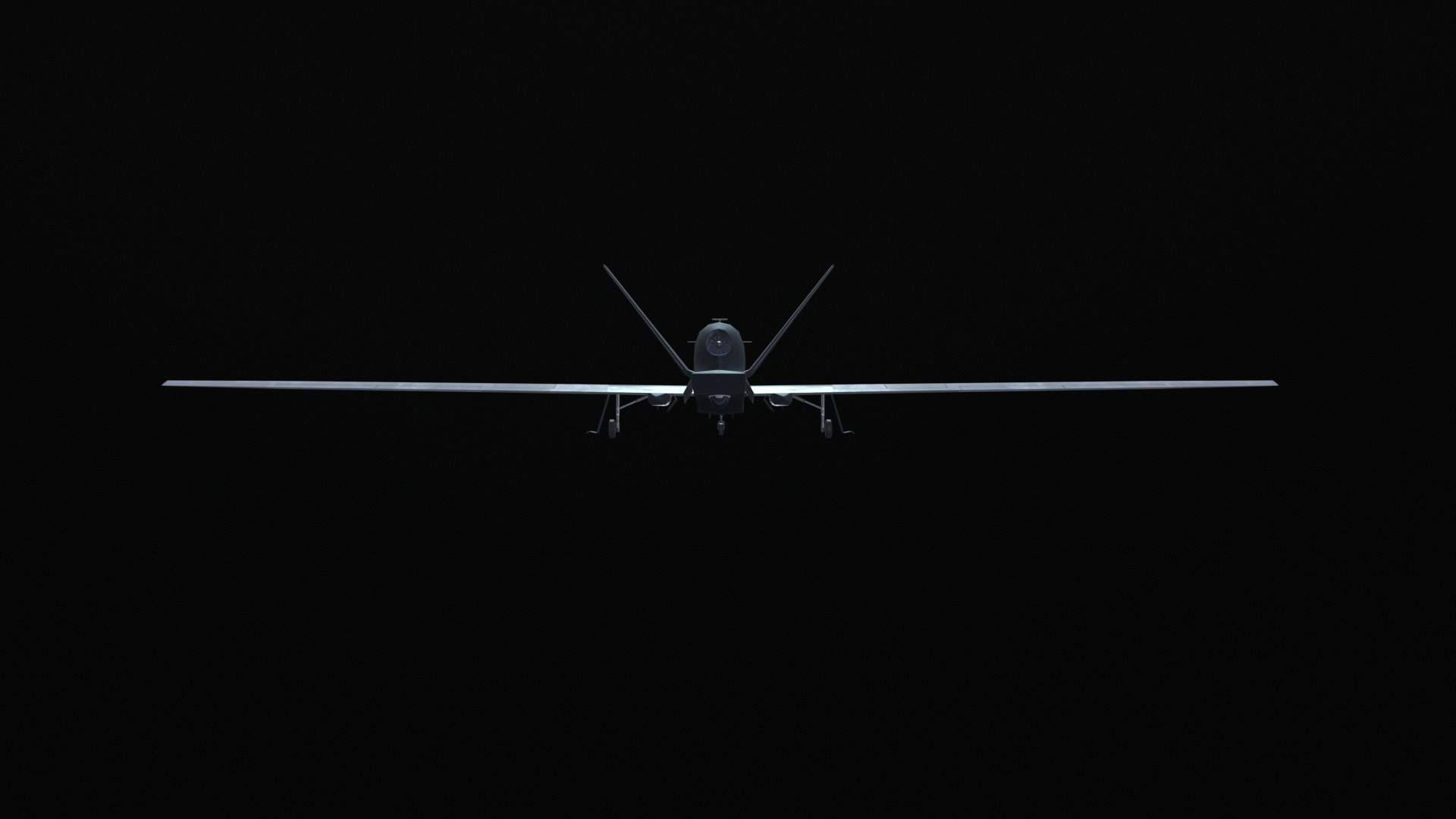 Asset - Army - RQ 4 Global Hawk - 3D MODEL Low-poly Low-poly 3D model_41