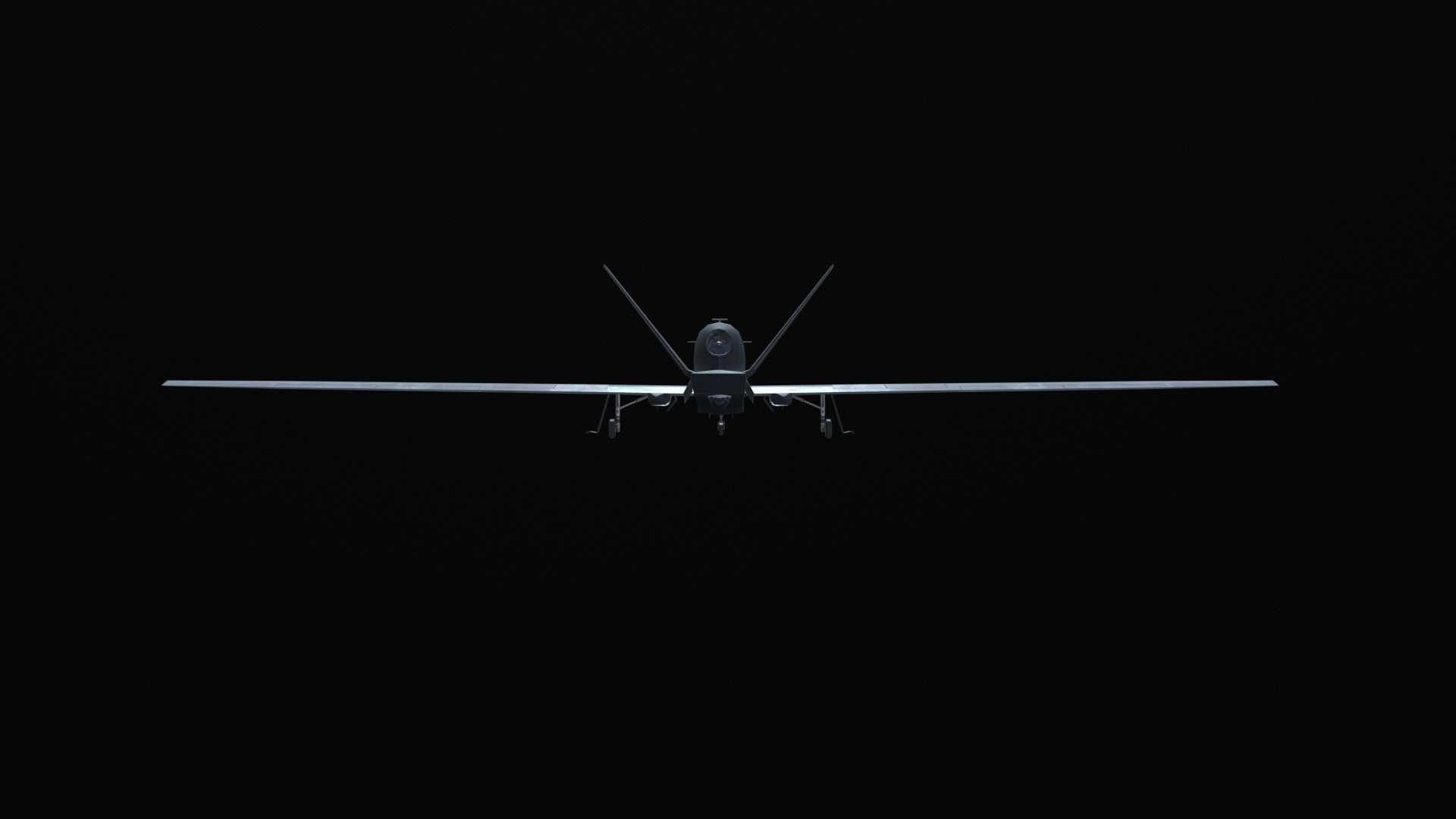 Asset - Army - RQ 4 Global Hawk - 3D MODEL Low-poly Low-poly 3D model_10