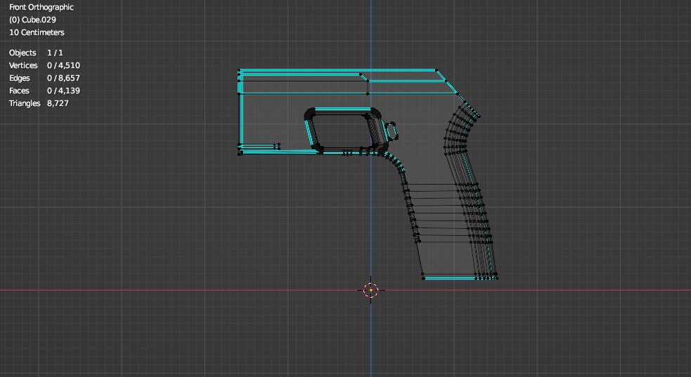 Sci-fi Pistol 3D model_7