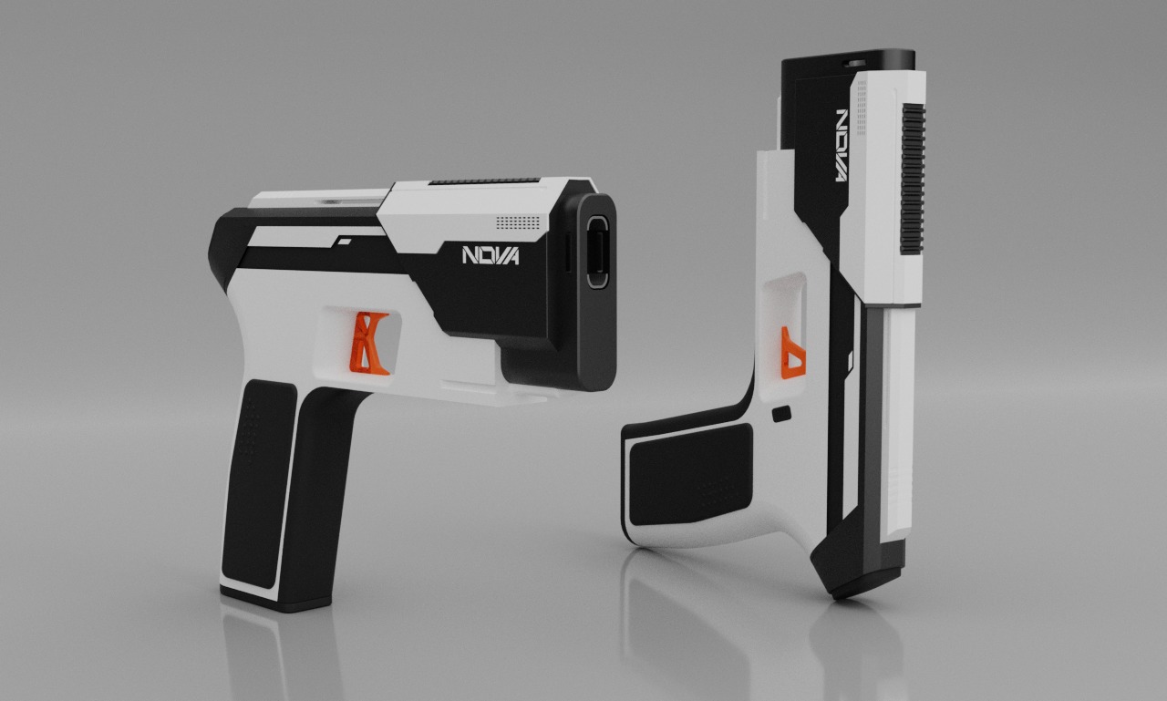 Sci-fi Pistol 3D model_1