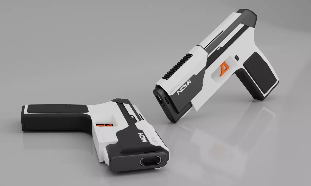 Sci-fi Pistol 3D model_0