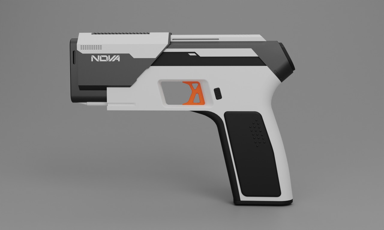 Sci-fi Pistol 3D model_3