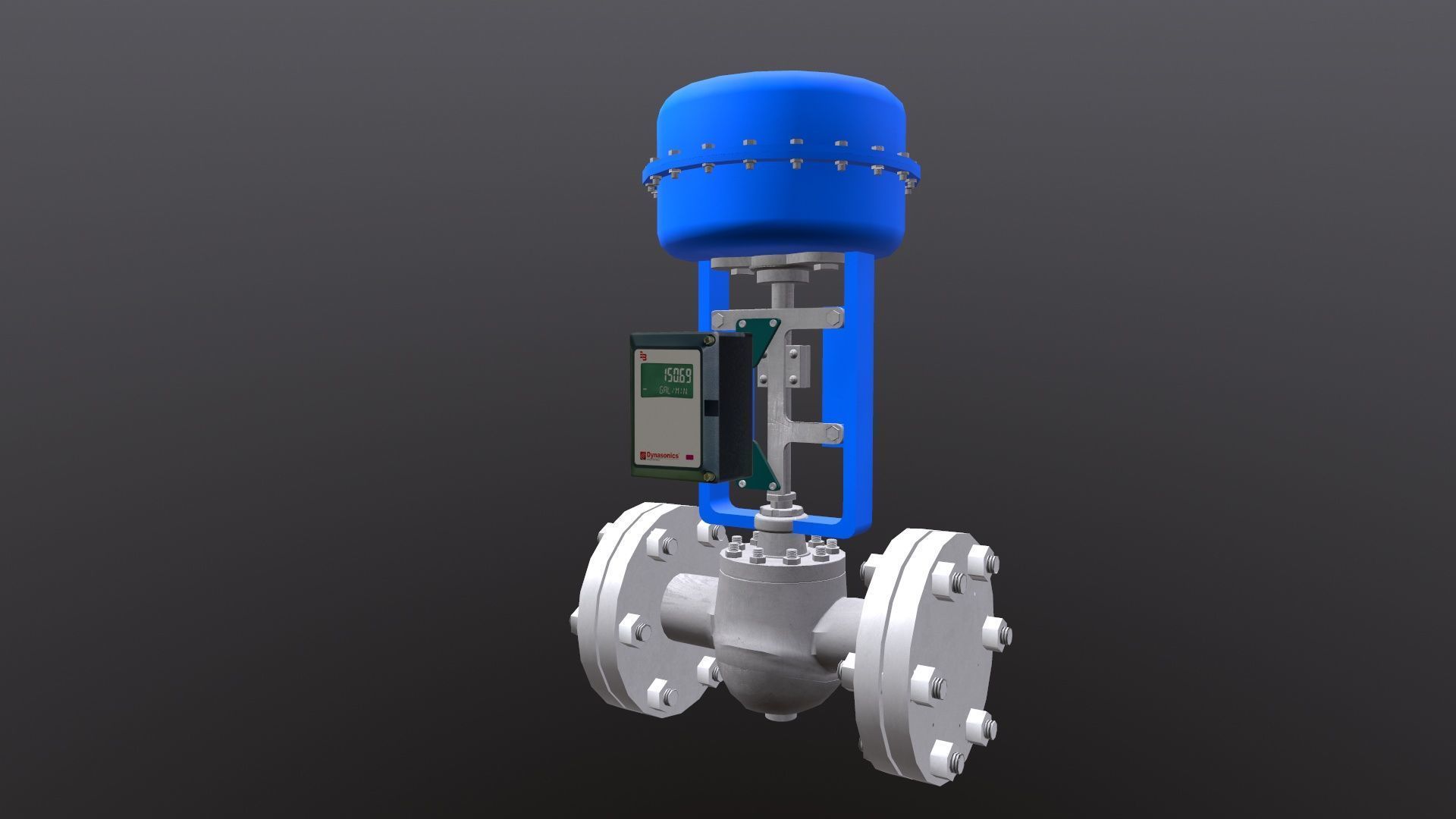 Control Valve Low-poly 3D model_11