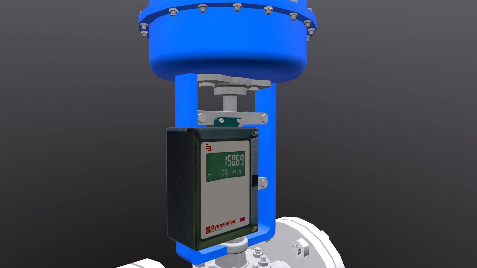 Control Valve Low-poly 3D model_6