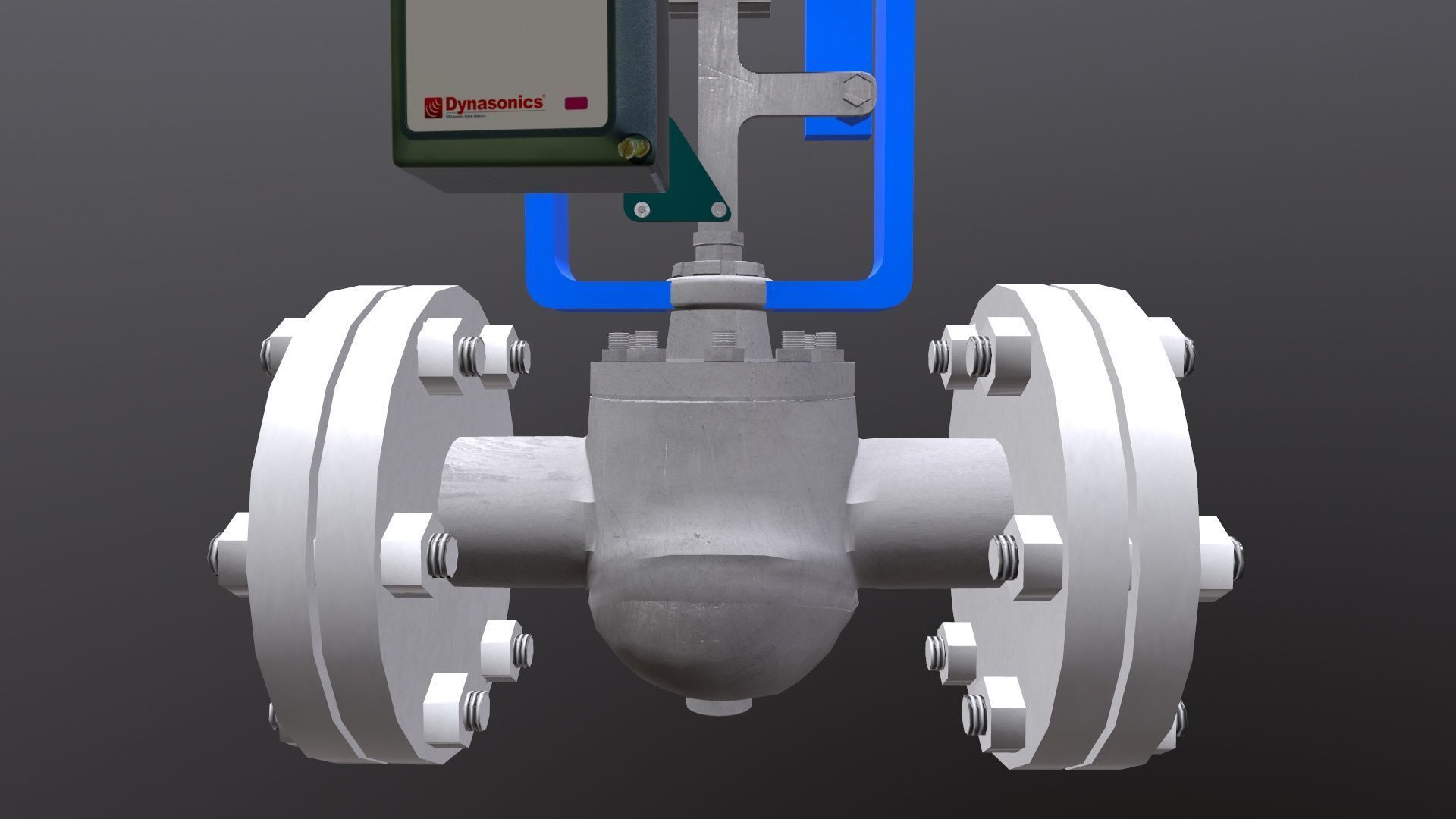 Control Valve Low-poly 3D model_4