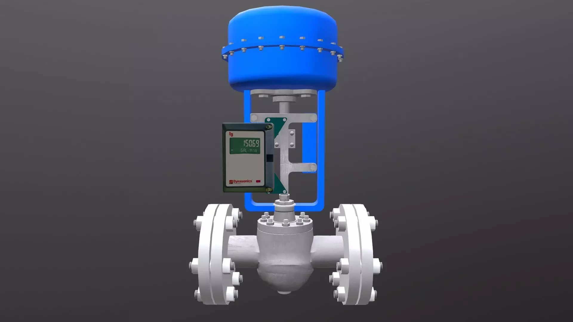 Control Valve Low-poly 3D model_0
