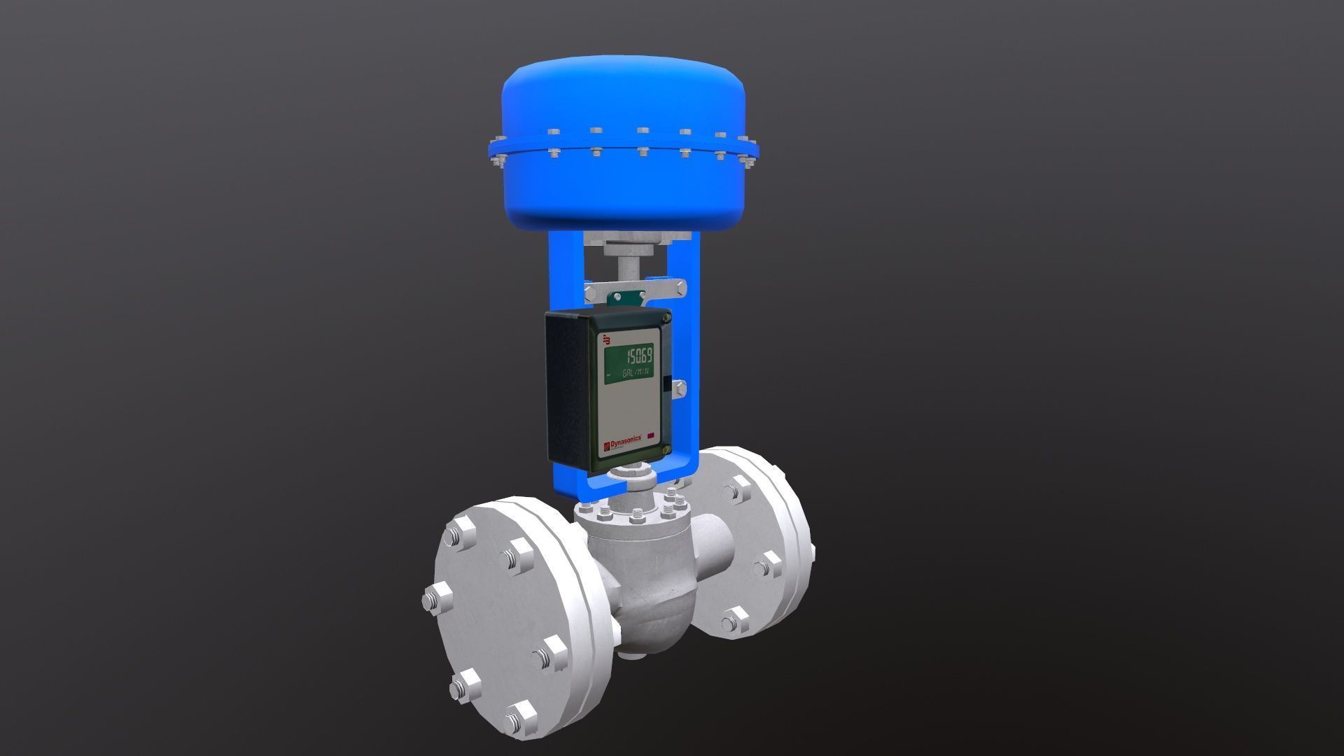 Control Valve Low-poly 3D model_2