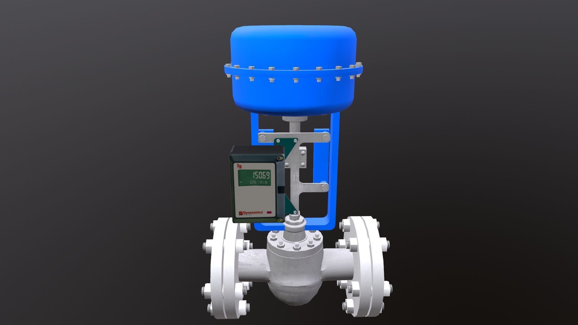 Control Valve Low-poly 3D model_9