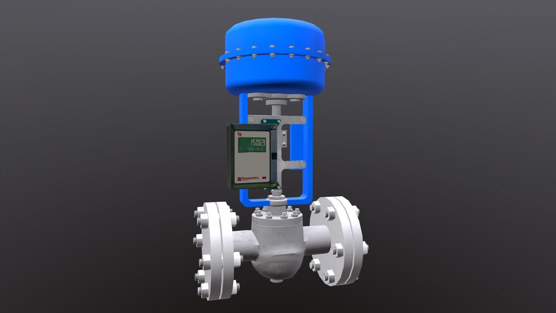 Control Valve Low-poly 3D model_10