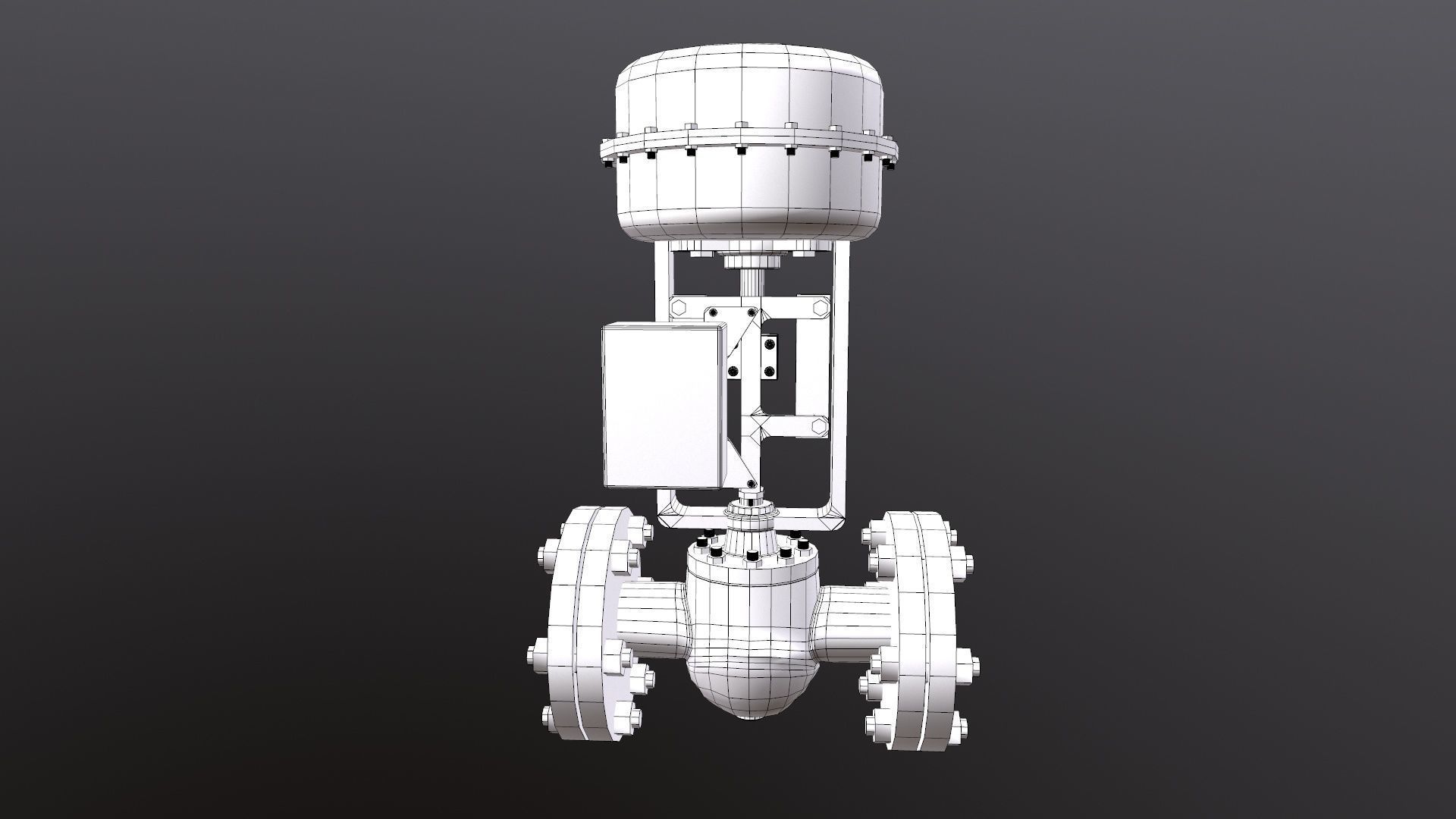 Control Valve Low-poly 3D model_12
