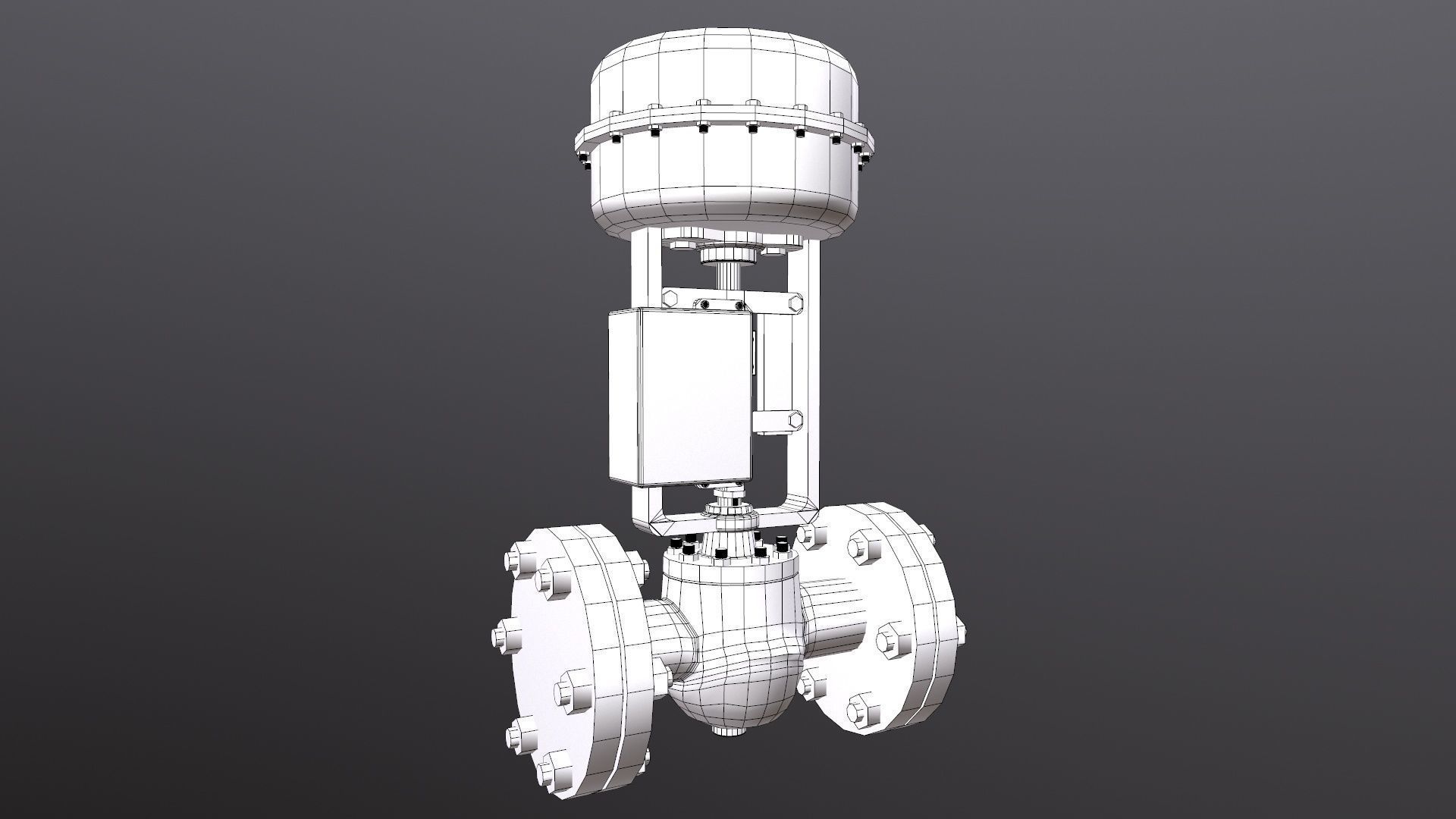 Control Valve Low-poly 3D model_15