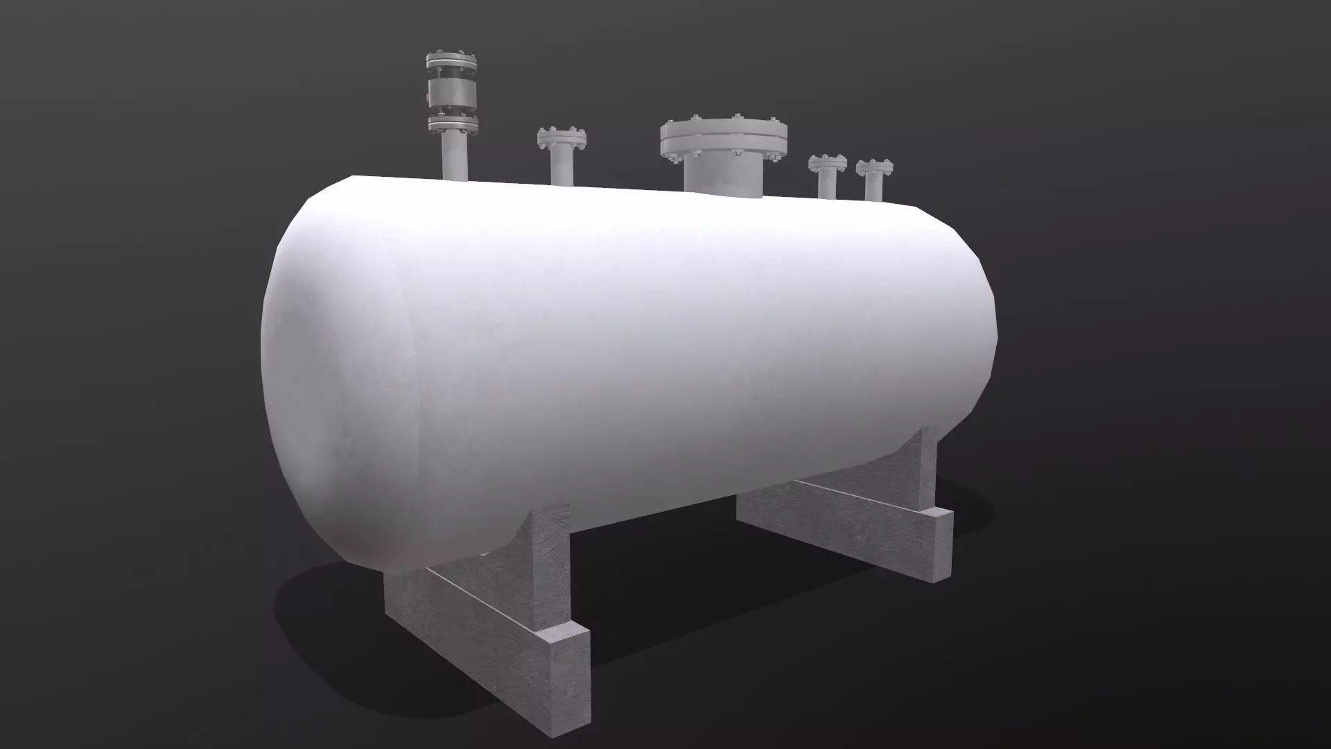 Storage Tank Low-poly 3D model_0