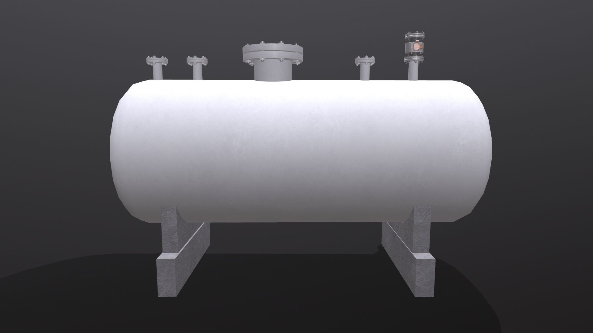 Storage Tank Low-poly 3D model_6