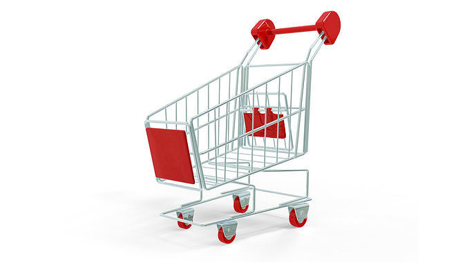 Shopping Cart 3D model 3D model