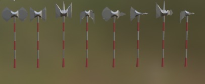 Medieval weapons collection Low-poly 3D model_3