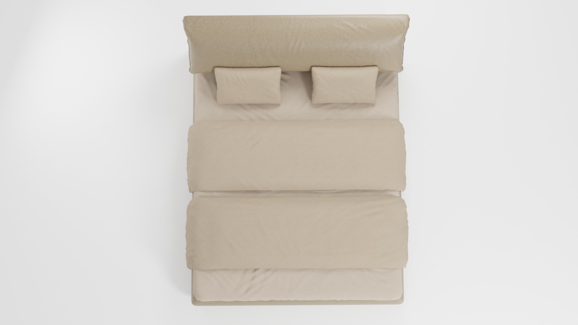 Exquisite Italian bed in the style of eclectic minimalism 3D model_5