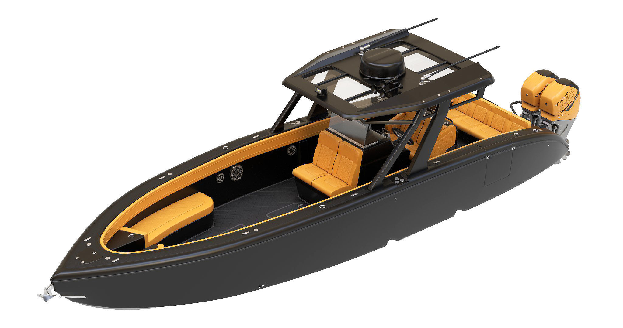 Motorboat 3D model_3
