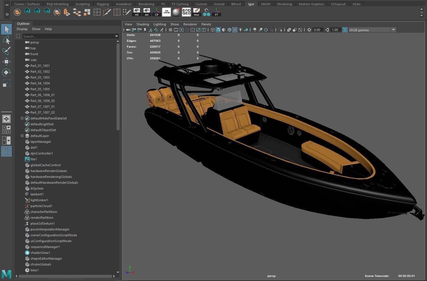 Motorboat 3D model_24