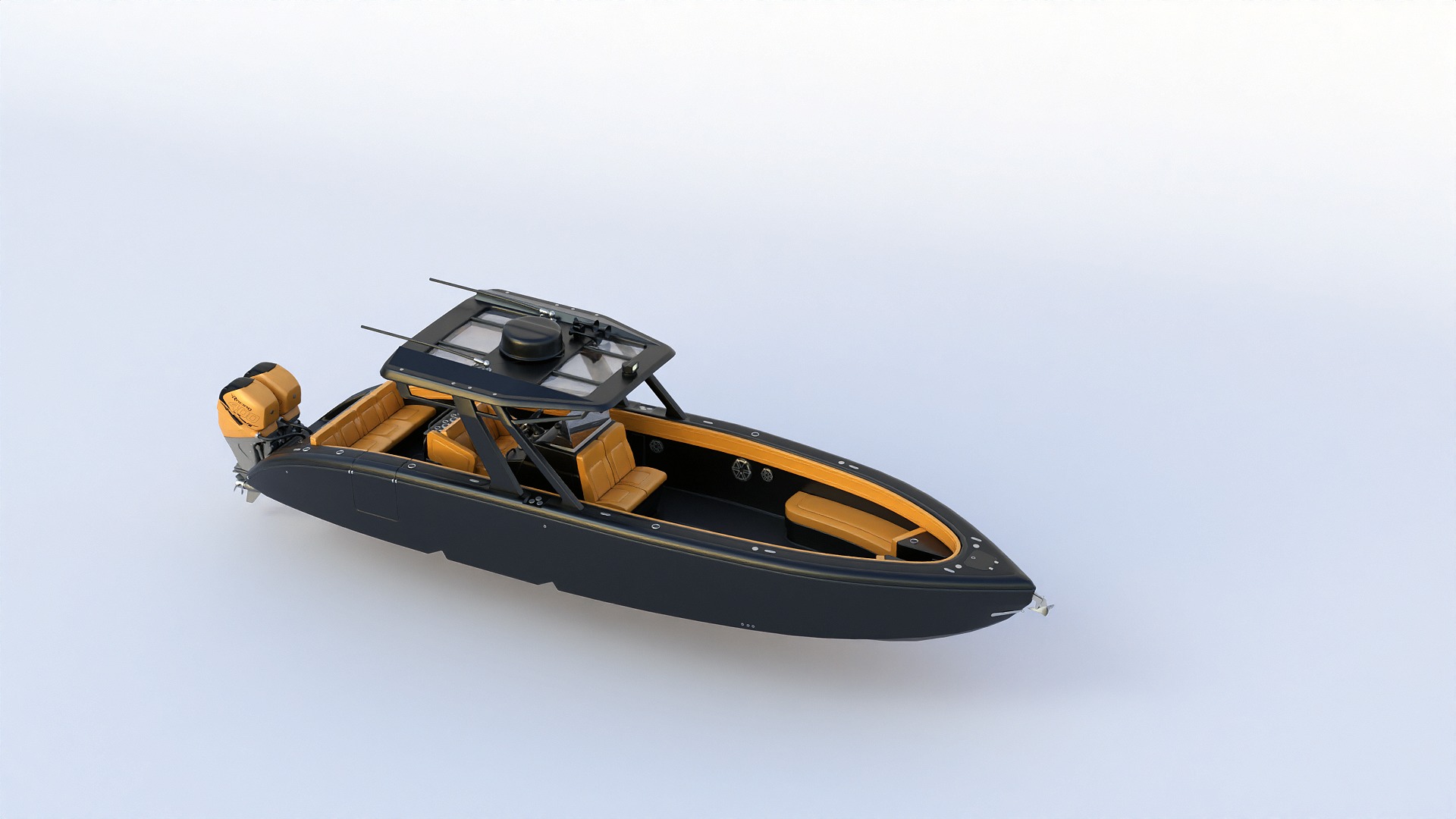 Motorboat 3D model_11