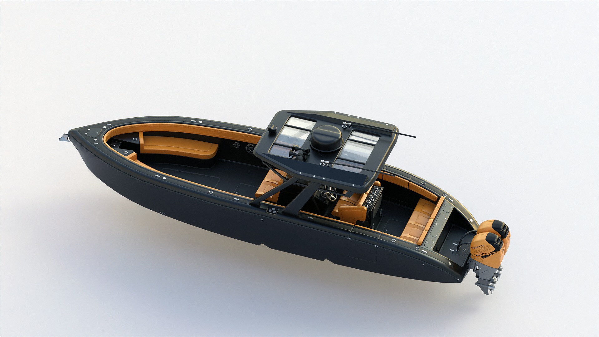 Motorboat 3D model_12