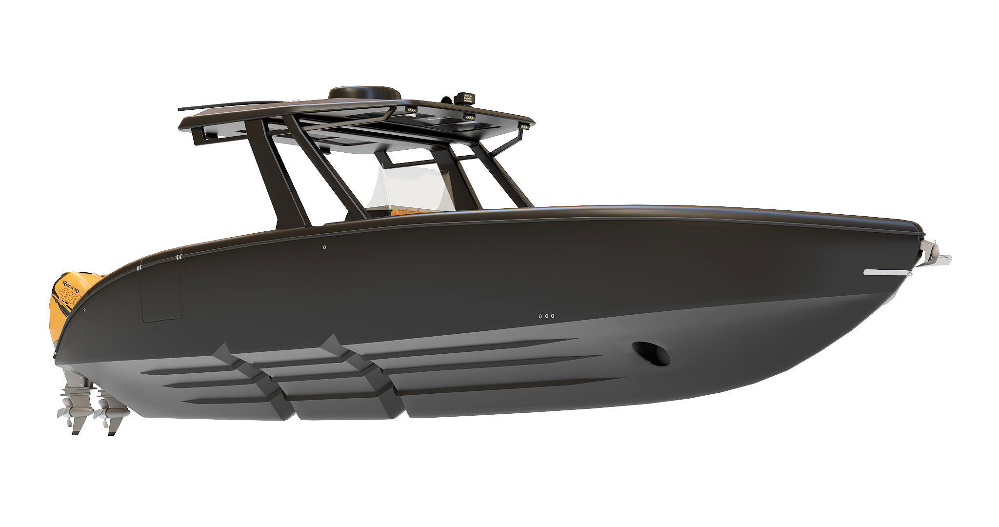 Motorboat 3D model_6