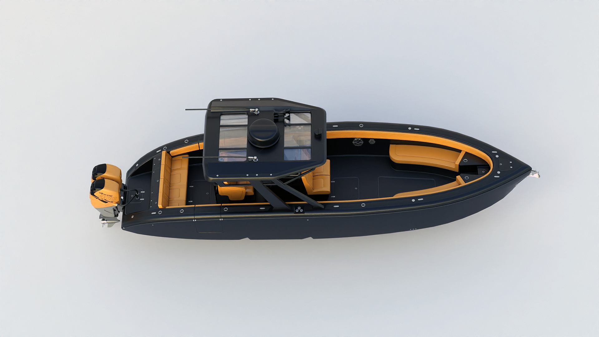 Motorboat 3D model_10