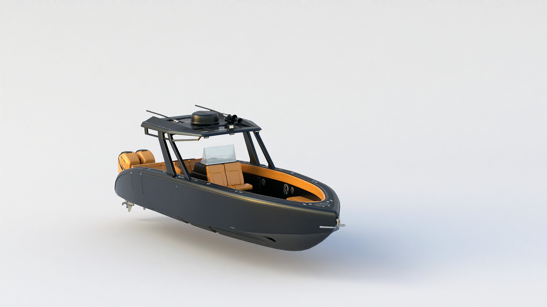 Motorboat 3D model_7