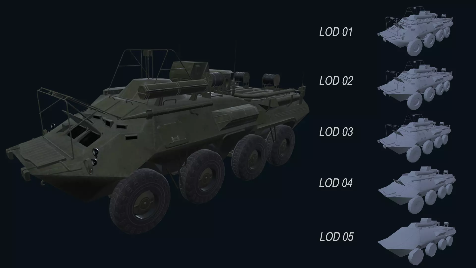 Asset - Army - R 166 05 - 3D MODEL Low-poly Low-poly 3D model_0