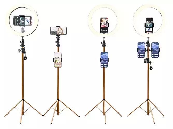 live streaming smartphone light tripod