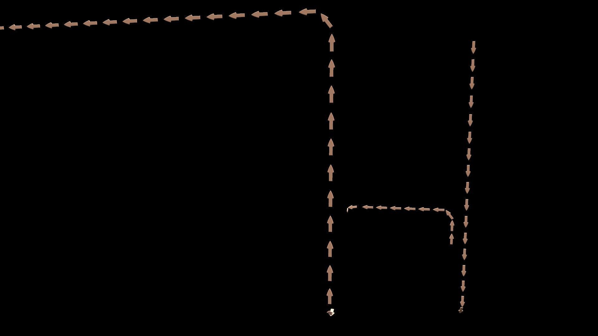 Animated Arrow Low-poly 3D model_3