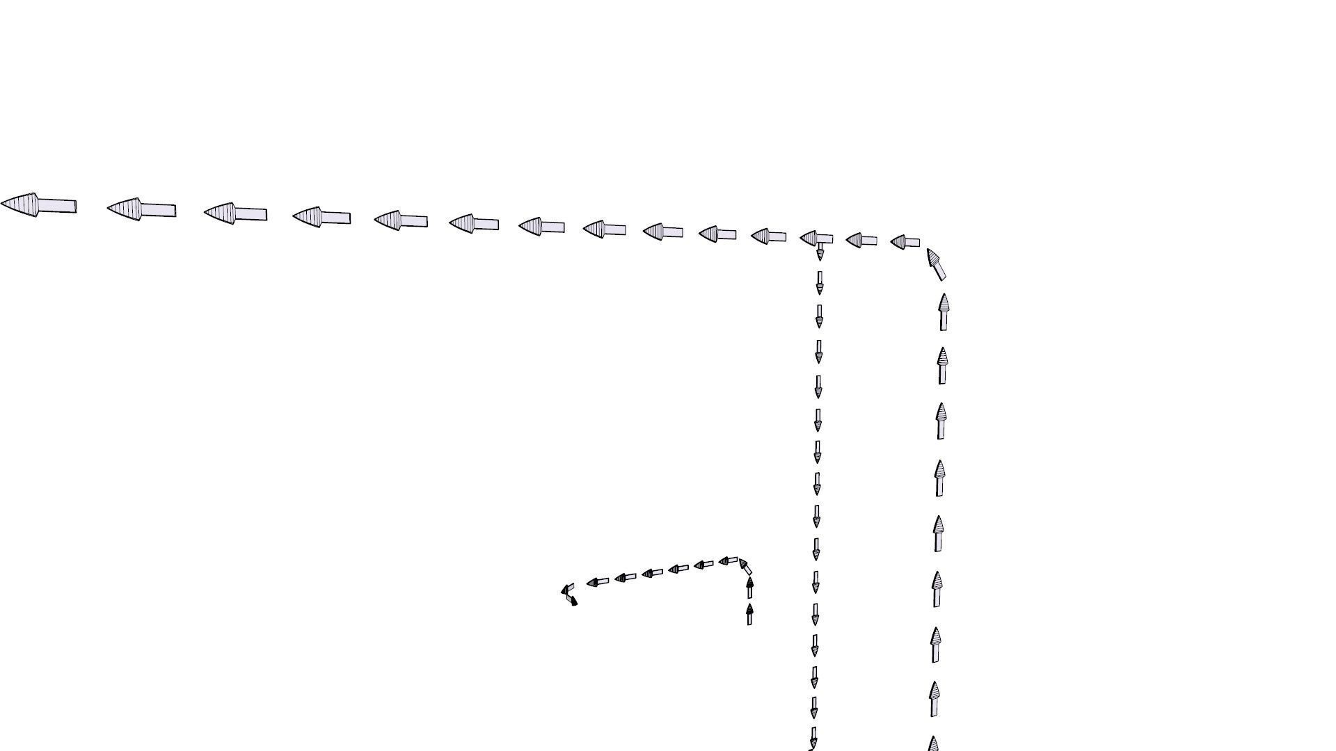 Animated Arrow Low-poly 3D model_8