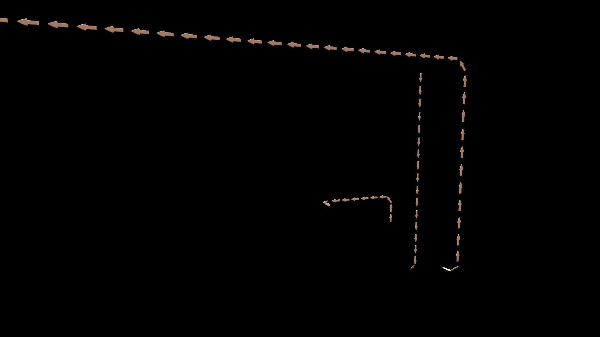 Animated Arrow Low-poly 3D model_2