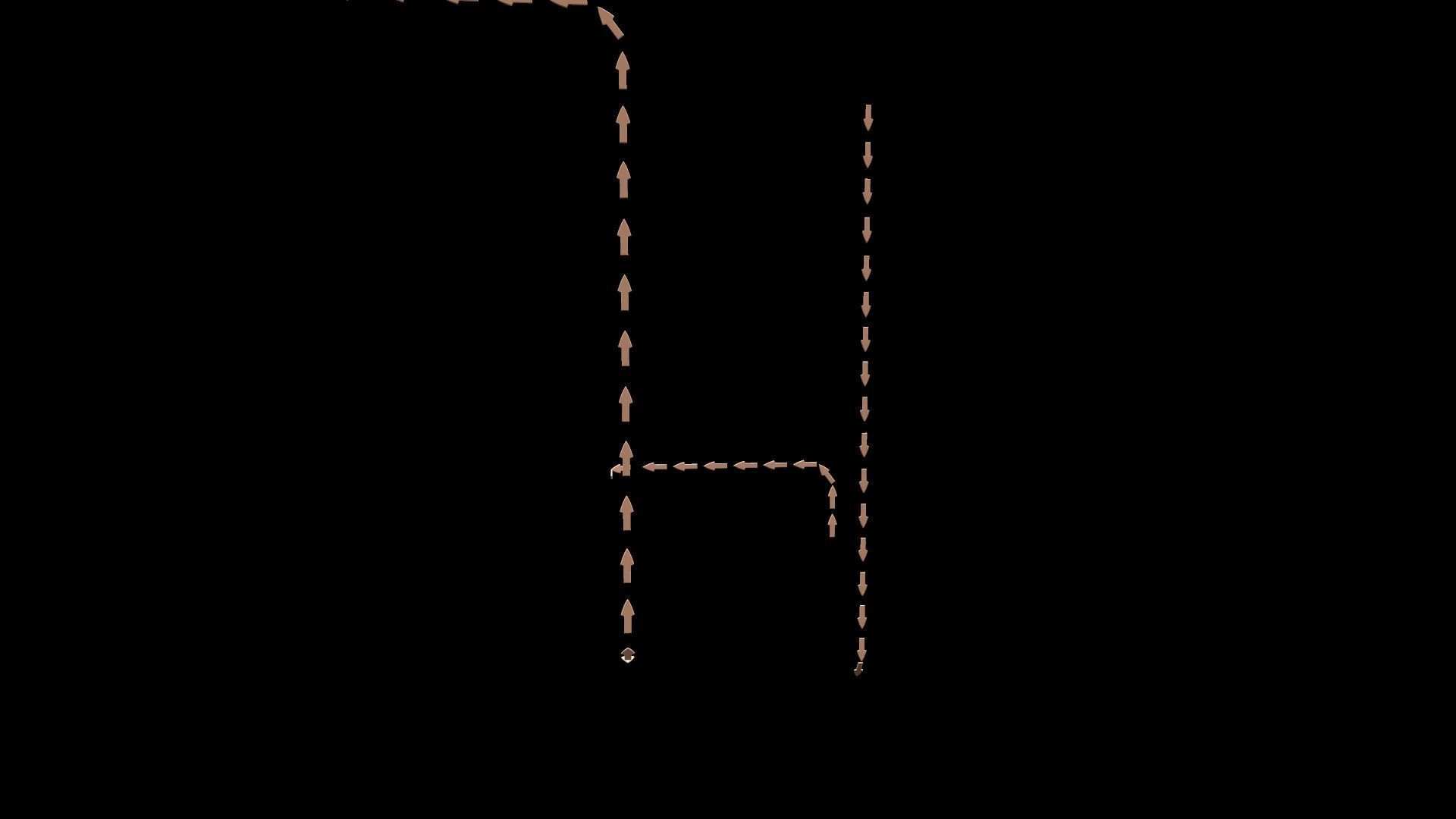 Animated Arrow Low-poly 3D model_5