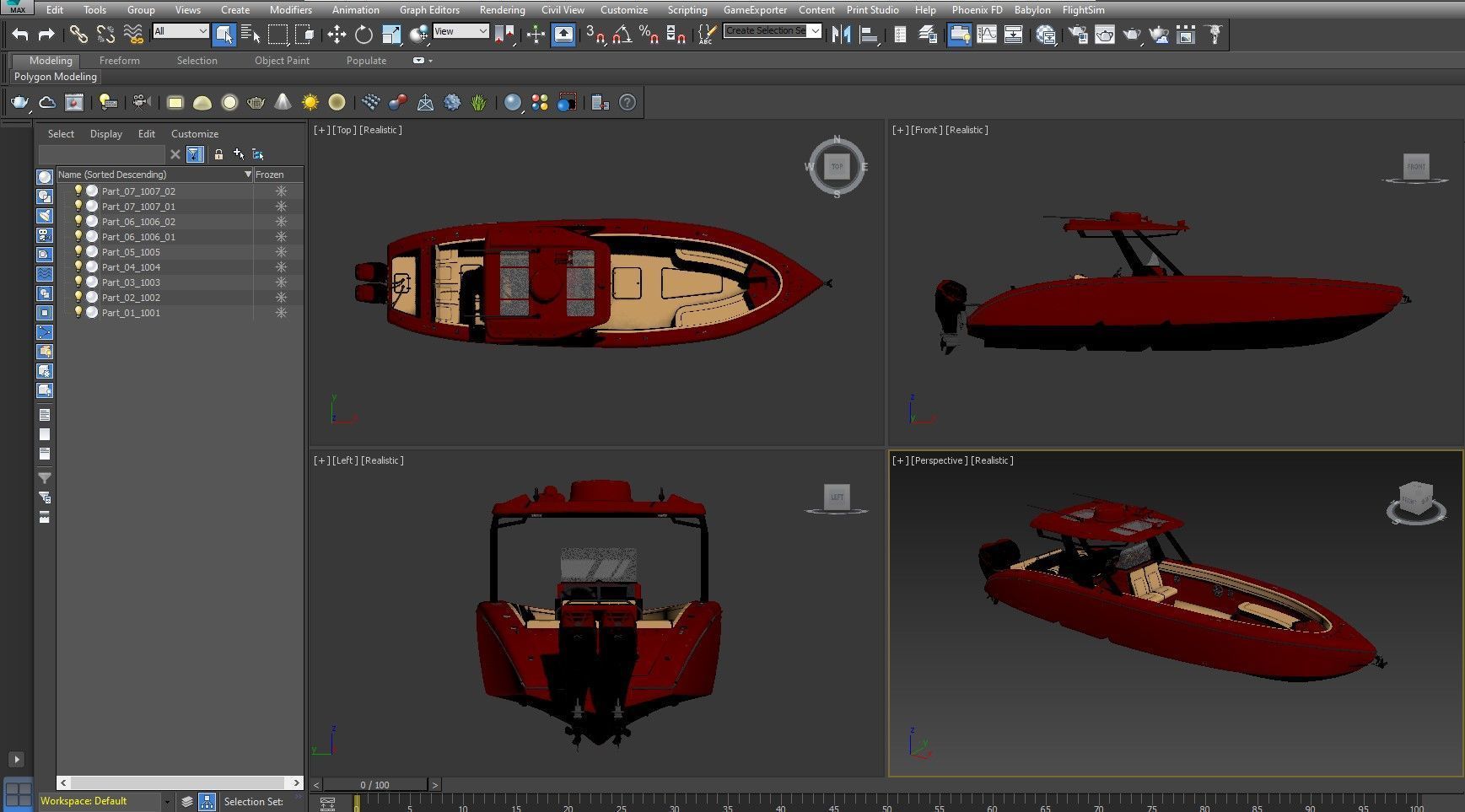 Motorboat  3D model_24