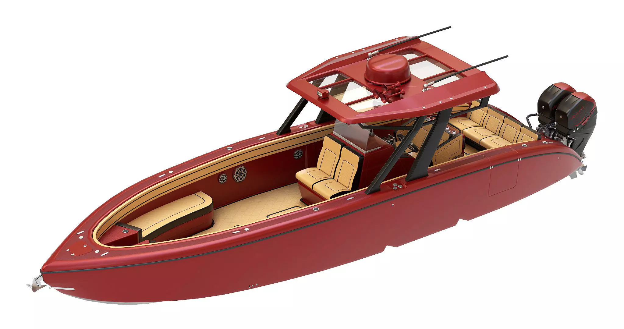 Motorboat  3D model_0
