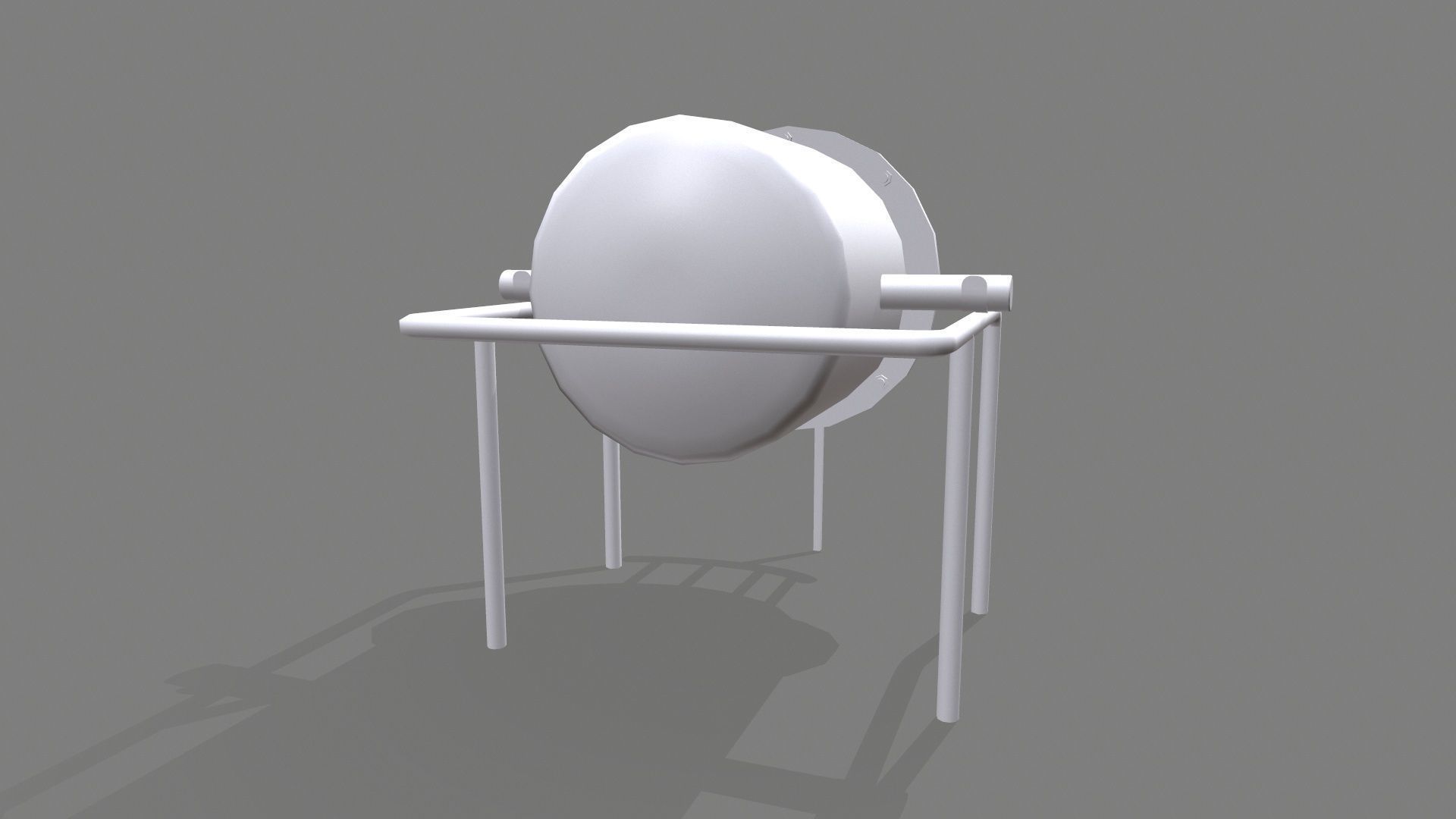 Storage Tank Low-poly 3D model_4