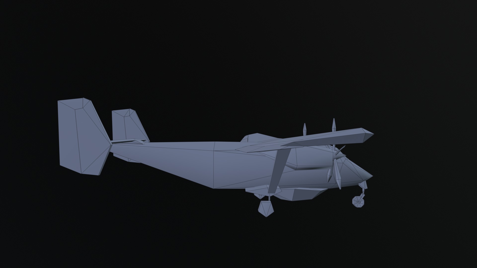 Asset - Army - PZL M28 - 3D MODEL Low-poly Low-poly 3D model_53