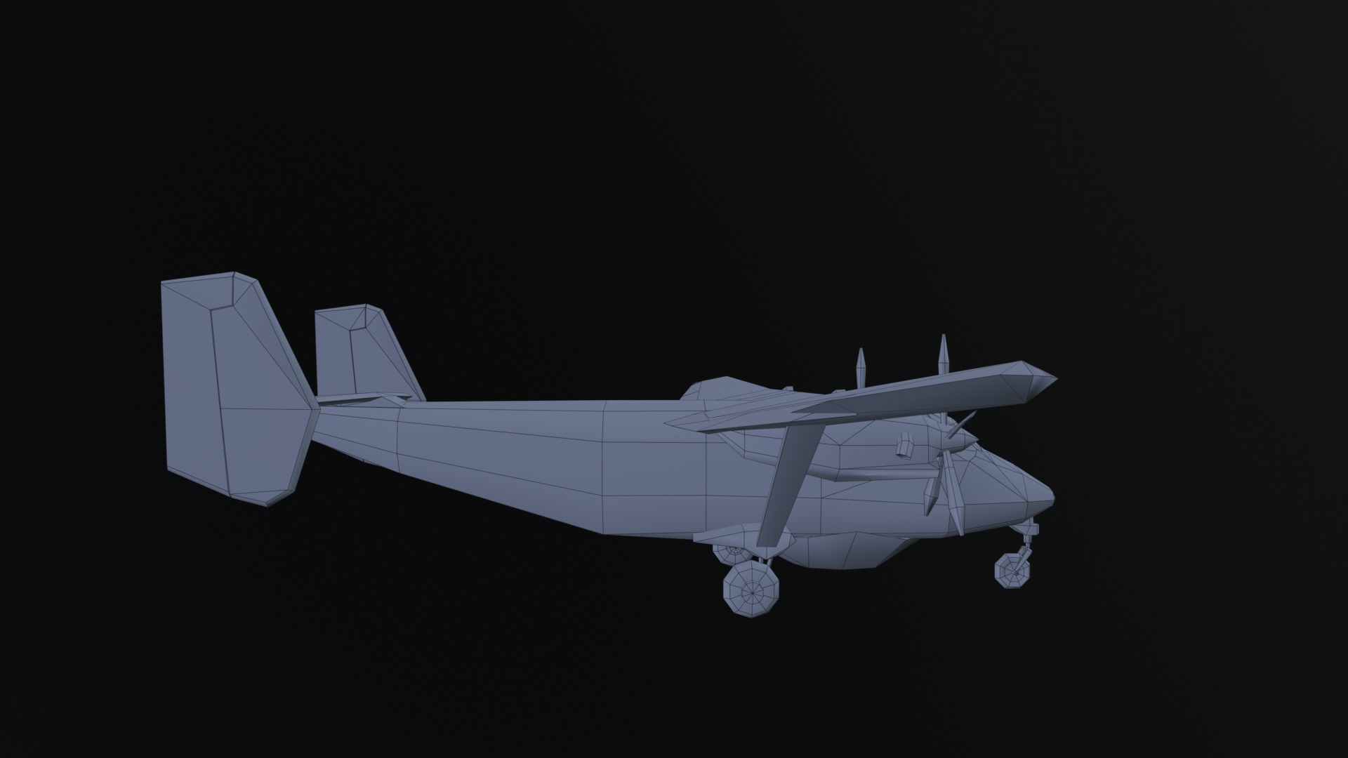 Asset - Army - PZL M28 - 3D MODEL Low-poly Low-poly 3D model_43