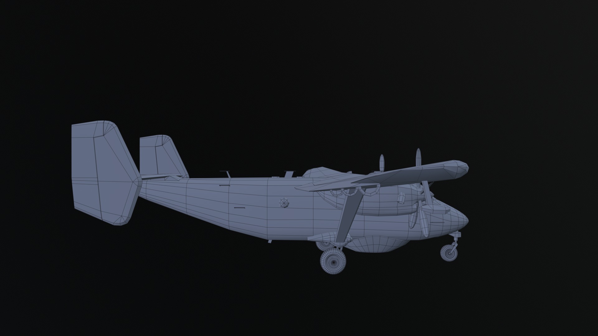 Asset - Army - PZL M28 - 3D MODEL Low-poly Low-poly 3D model_13