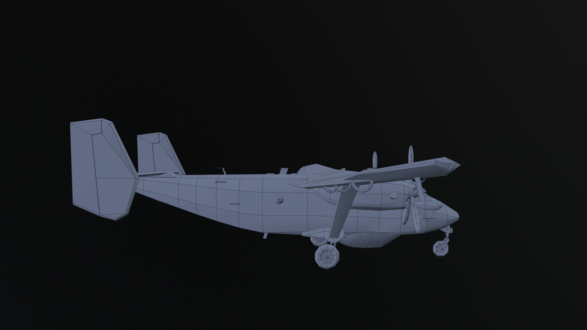 Asset - Army - PZL M28 - 3D MODEL Low-poly Low-poly 3D model_33