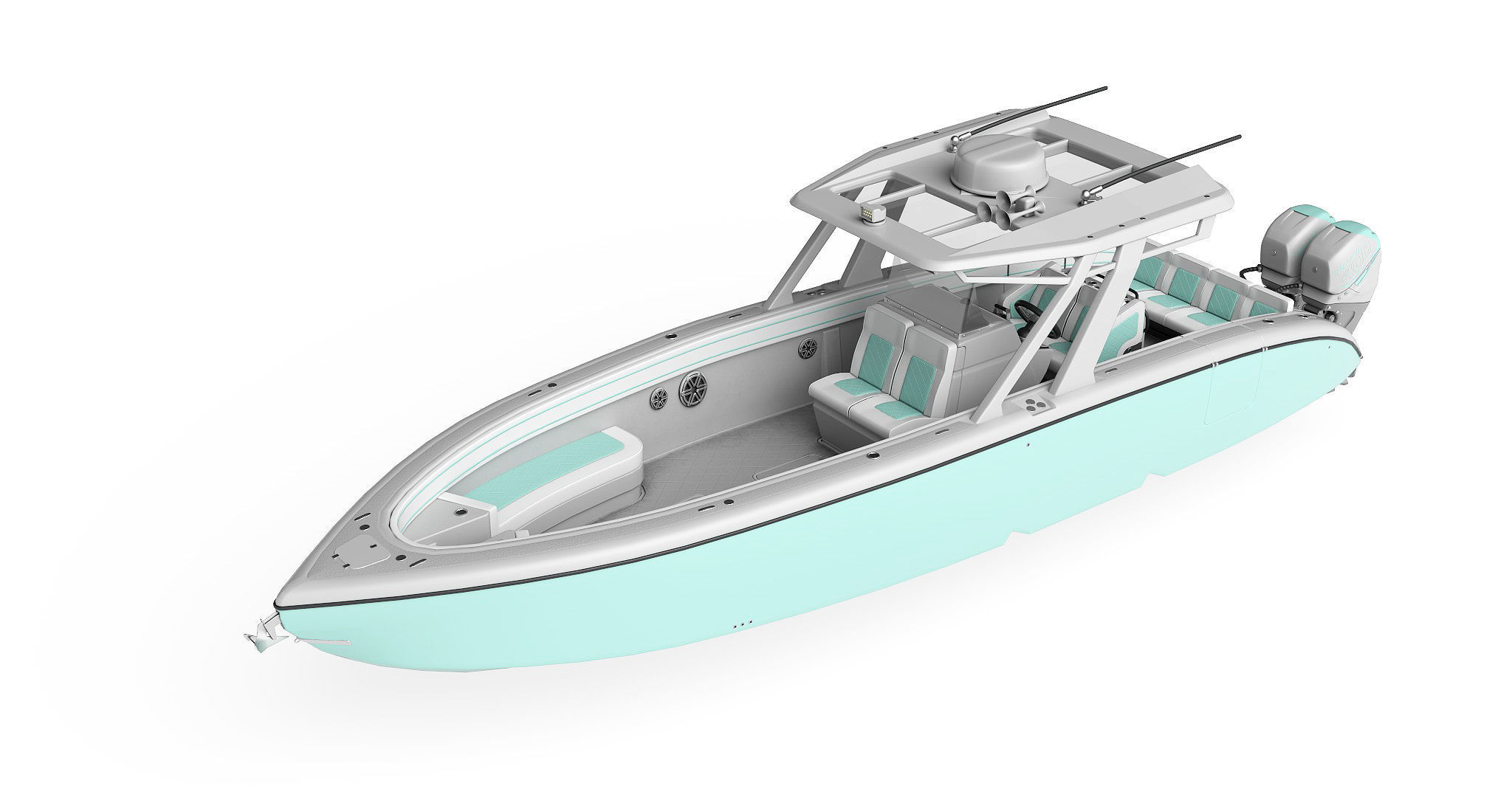 Motorboat  3D model_4