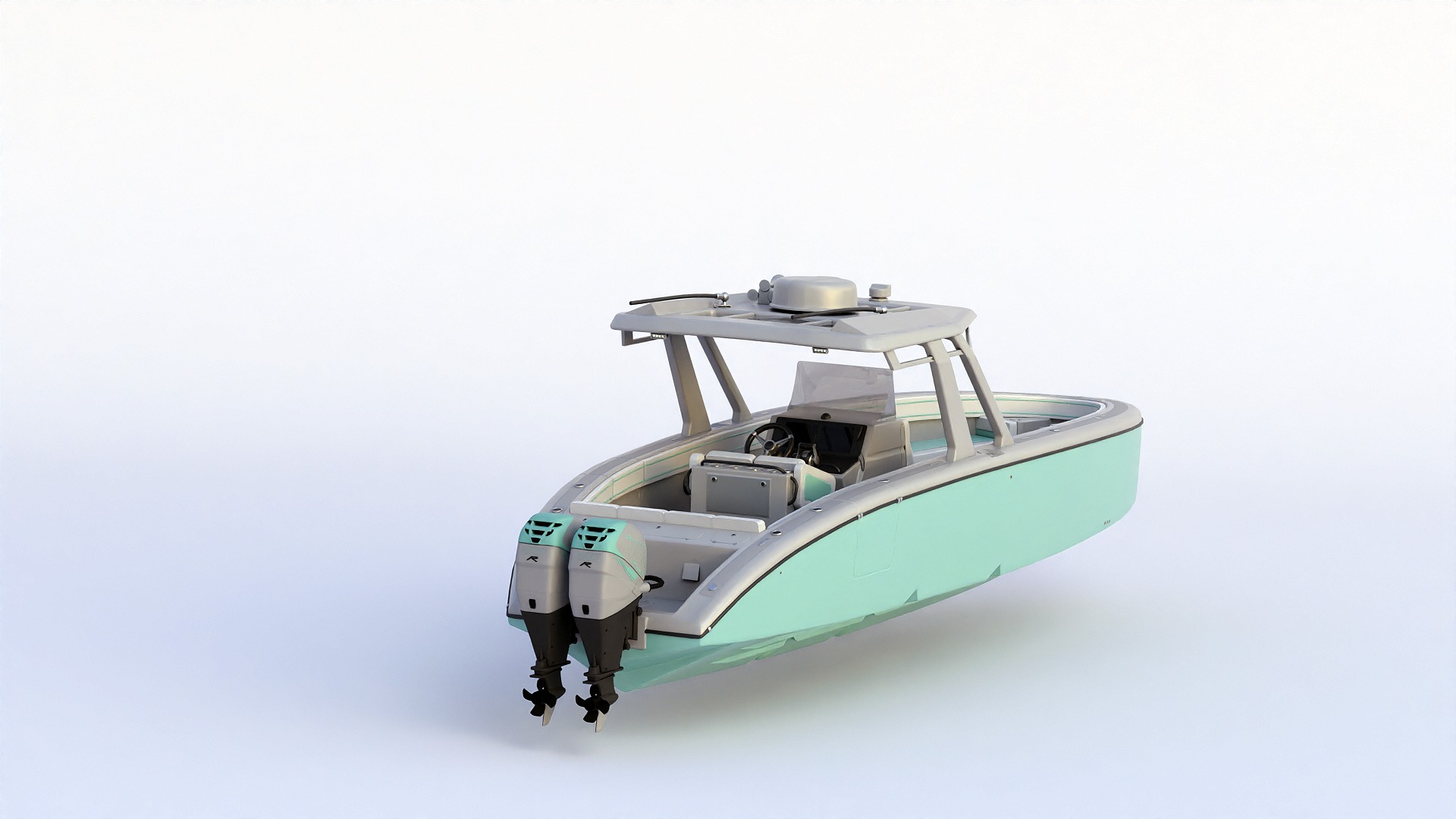 Motorboat  3D model_12