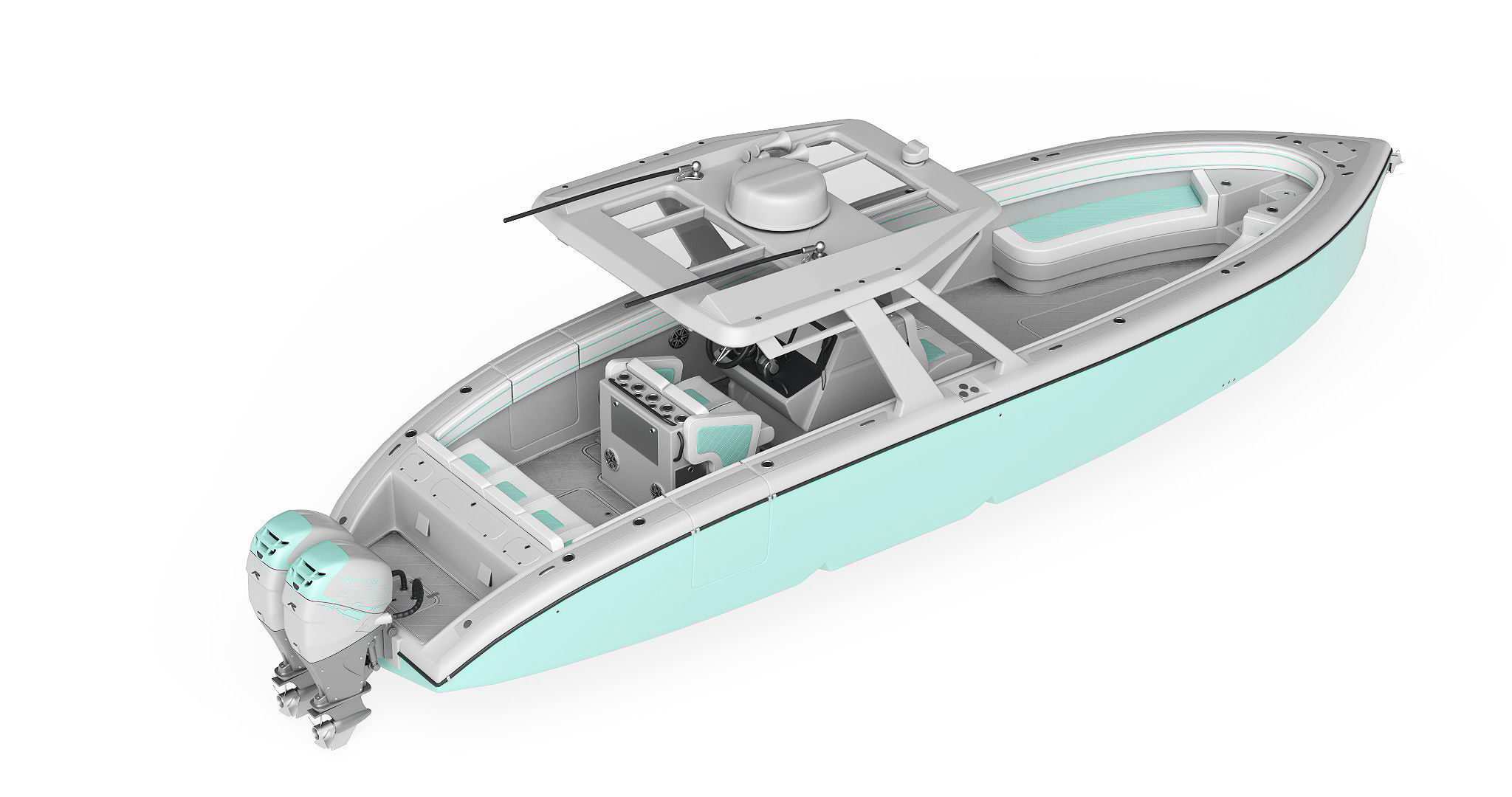 Motorboat  3D model_3