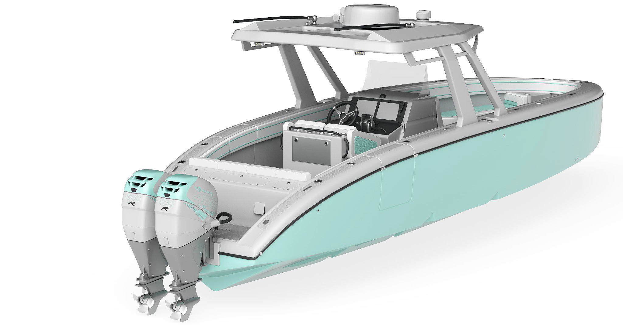 Motorboat  3D model_5